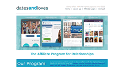 Desktop Screenshot of datesandloves.com
